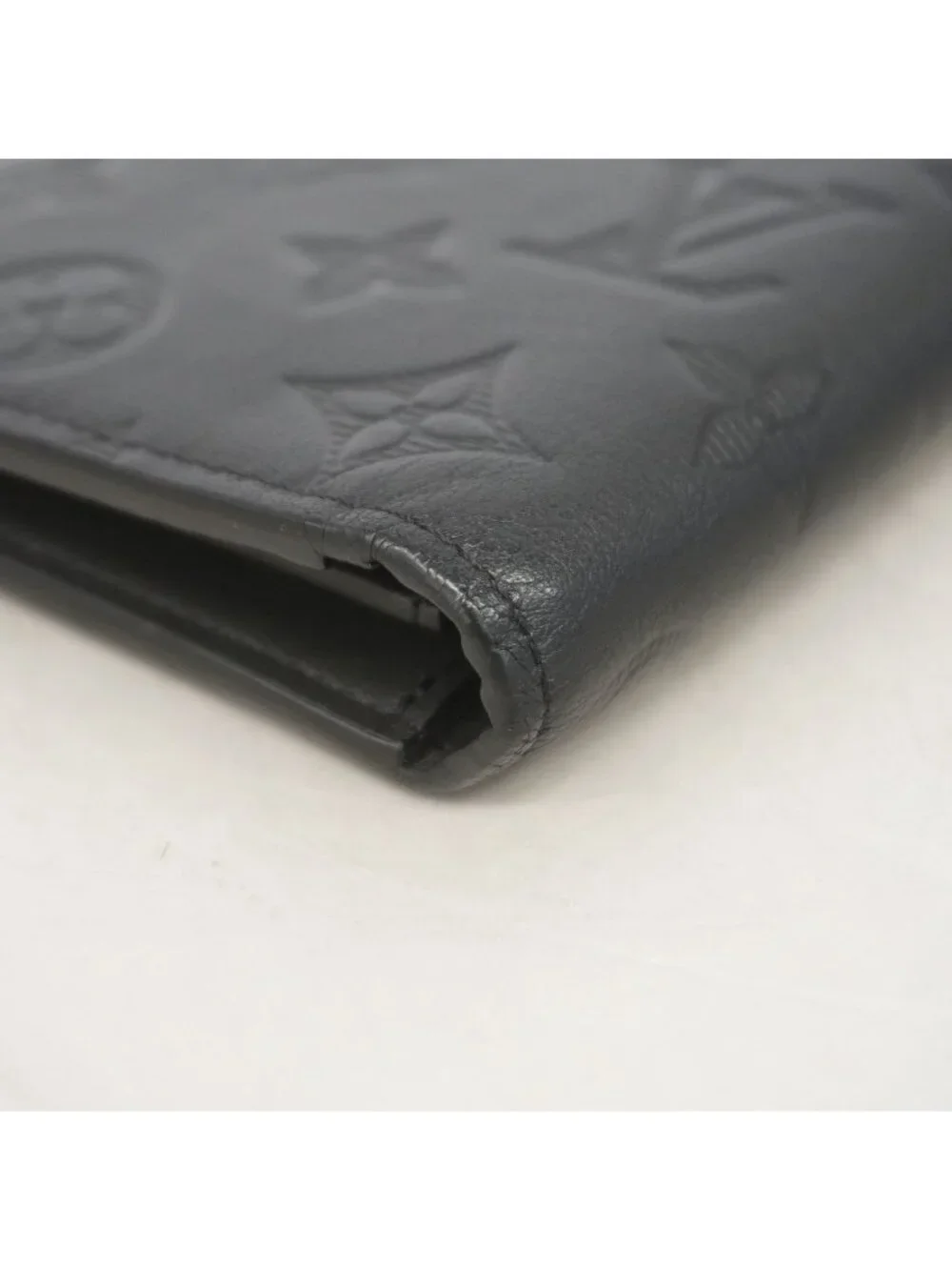 Louis Vuitton Wallet Monogram Shadow Portefeuille Brazza Black